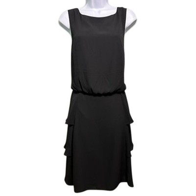 NWT Banana Republic Cocktail Dress Womens 14 Boat Neck Tiered Professional