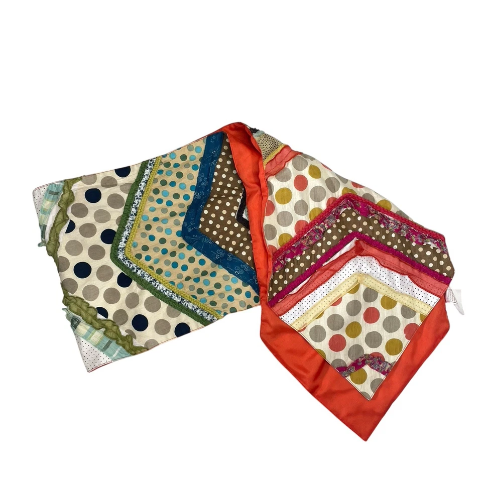 Antigo Pier 1 Corredor de Mesa Multicolorido Renda Costurada 12,5" X 71" Boho Cottagecore - Imagem 3 de 4