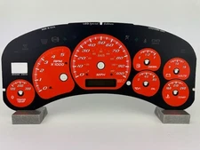 US Speedo Orange Silverado/Sierra Gauge Face for Clusters 99-02 3500 Diesel