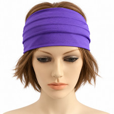 Women  s Wide Stretch Sport Headband Soft Hair Band Yoga Workout 4 Colors