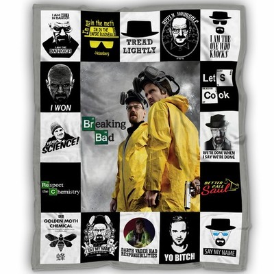 Breaking Bad Blanket, Breaking Bad TV Series Fleece, Sherpa Blanket