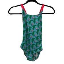 Boden Crocodile One Piece Swimsuit Crossed Back Girl 8/9Y