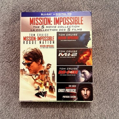 Mission: Impossible - 5 Movie Collection - 5 Blu-Ray Disc Boxset. Good Condition