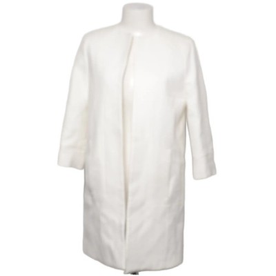Zara Basic, Mantel, Damen, Größe: M, Weiß, Acetat, Einfarbig #l9q