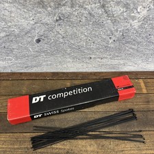 DT Swiss Competition Spokes 291mm Black 14g Double Butted J-Bend NOS Lot 24