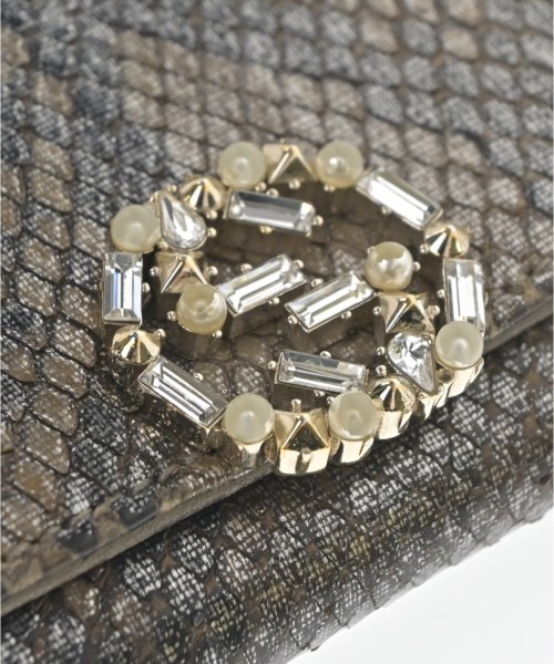 Gucci Python Wallcoin Coin Case Beige Brown Used - image 6