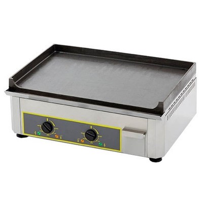 Equipex PSE-600 24  Countertop Electric Griddle with 23'' x 14.5'' Surface, Cas...