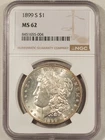 1899-S $1 MORGAN DOLLAR - NGC MS-62, FRESH & PREMIUM QUALITY!