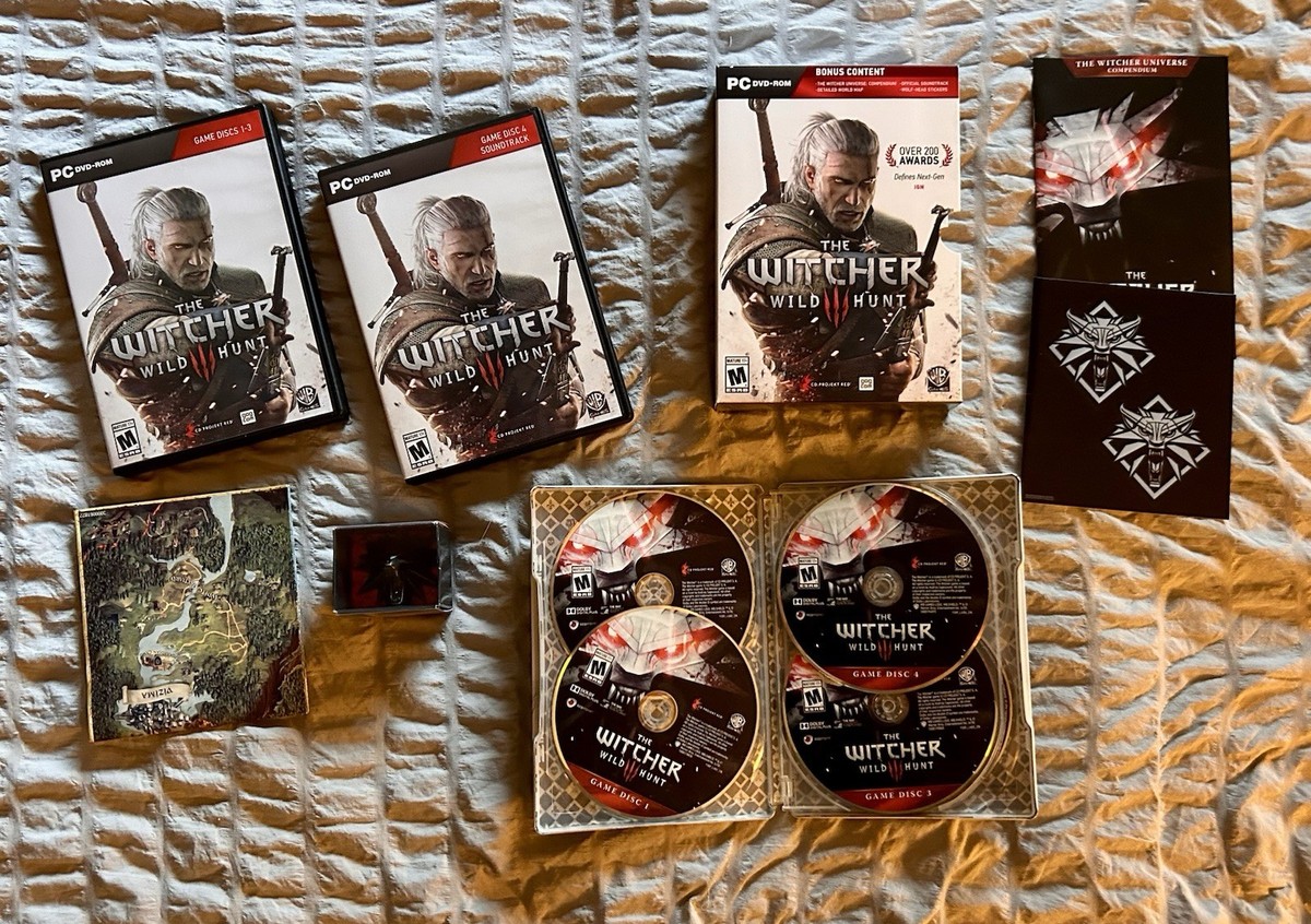 The Witcher III 3 Wild Hunt Collectors Edition PC New DVD-ROM Open