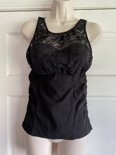 AC35 Victorias Secret Lace Bustier Black Lingerie 34B