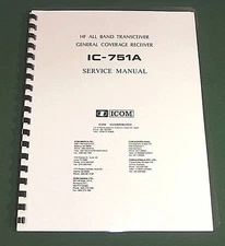 Icom IC-751A Service Manual: 11" X 36" Foldout Schematics & Plastic Covers! 