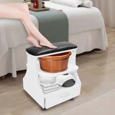 Portable Esthetician Trolley Cart Salon Nail Foot Trolley Cart Manicure Pedicure