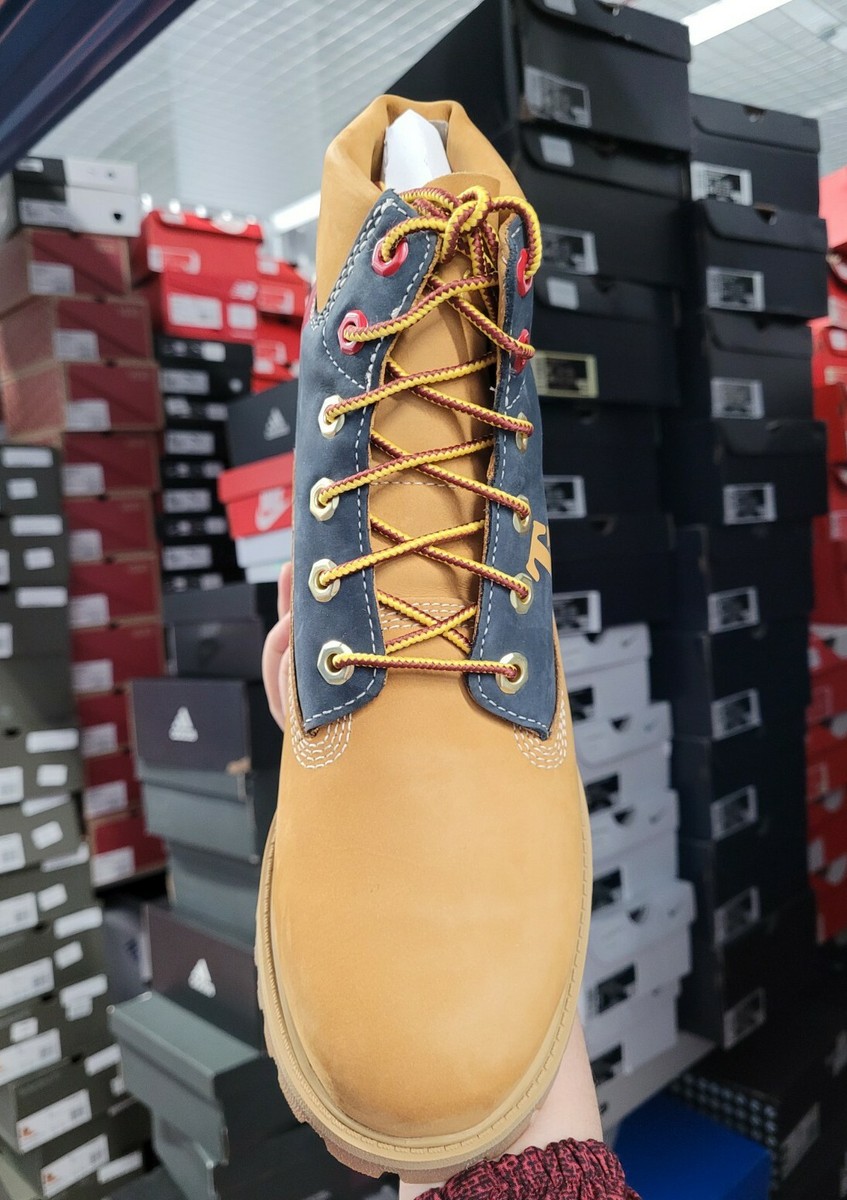 Timberland 6 inch Premium Boots Wheat Print Logo Youth WOMEN Timberland 6 inch Premium Boots Wheat Print Logo Youth WOMEN