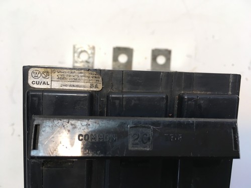 ONE Westinghouse BAB3020H 3 Pole 20 or 30 Amp Bolt In Breaker 240V, Type BA - Picture 6 of 6