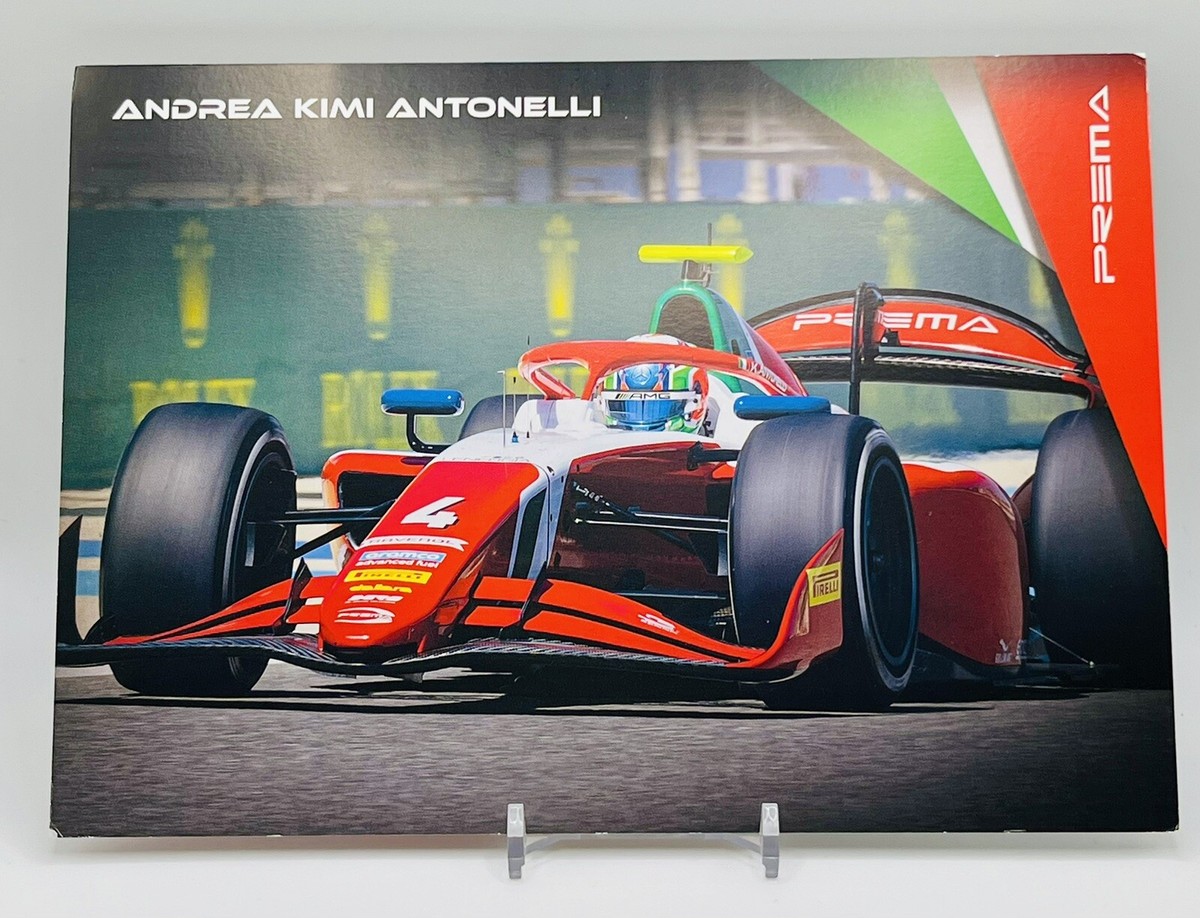 【直筆サイン入り】アンドレア・キミ・アントネッリ ドライバーズカード プレマ F1, MERCEDES ANDREA KIMI ANTONELLI F1 DRIVER SIGNED OFFICIAL