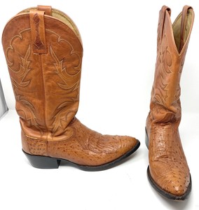 pointed toe ostrich boots