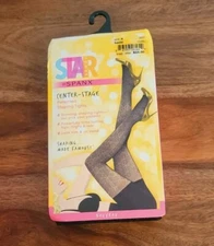 Spanx Star Power Black Center Stage Patterned Shaping Tights Size A New in Box