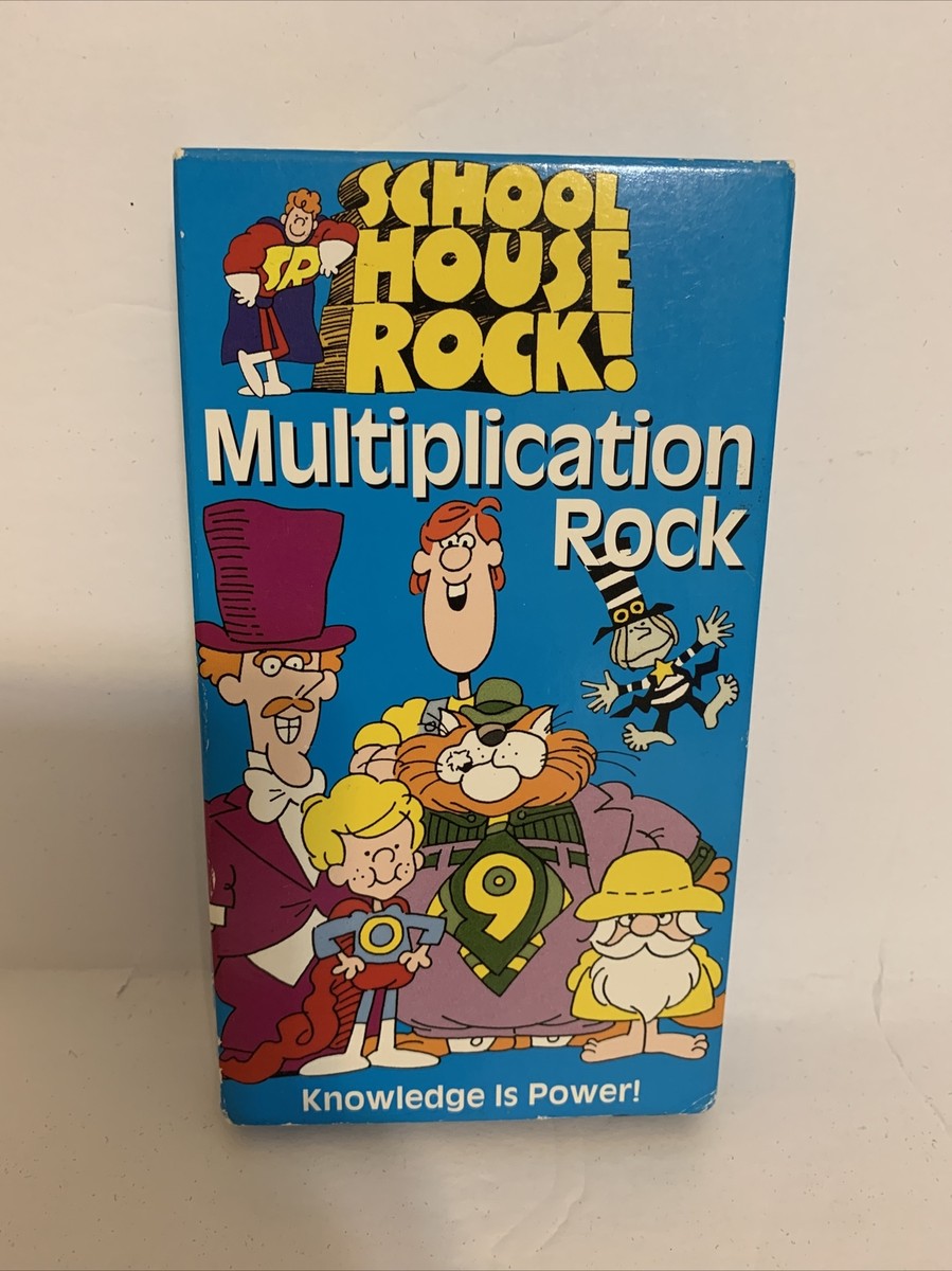 SCHOOL HOUSE ROCK Multiplication Rock VHS Knowledge Is Power