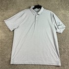 Under Armour Golf Shirt Mens Extra Large Heather Gray Golfing The Play Off Polo
