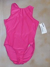 NWT Main Street 79303 Raspberry High Neck w/crisscross Back Extra Large Child