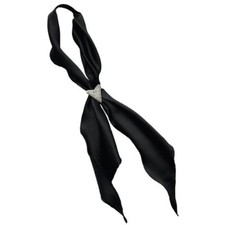 New Western Scarf Tie Only, Square Dance, Made in the USA, BLACK Polyester