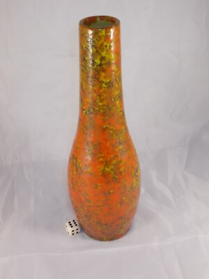 60s 70s Fat Lava Keramik Vase Germany tolle Farben 28cm Space Age WGP