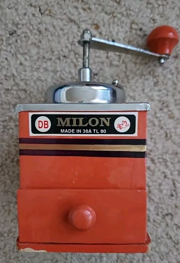 Milon DB Kitchen Crank Spice Grinder Coffee Pepper Rare Vintage Kitchen Wood VTG