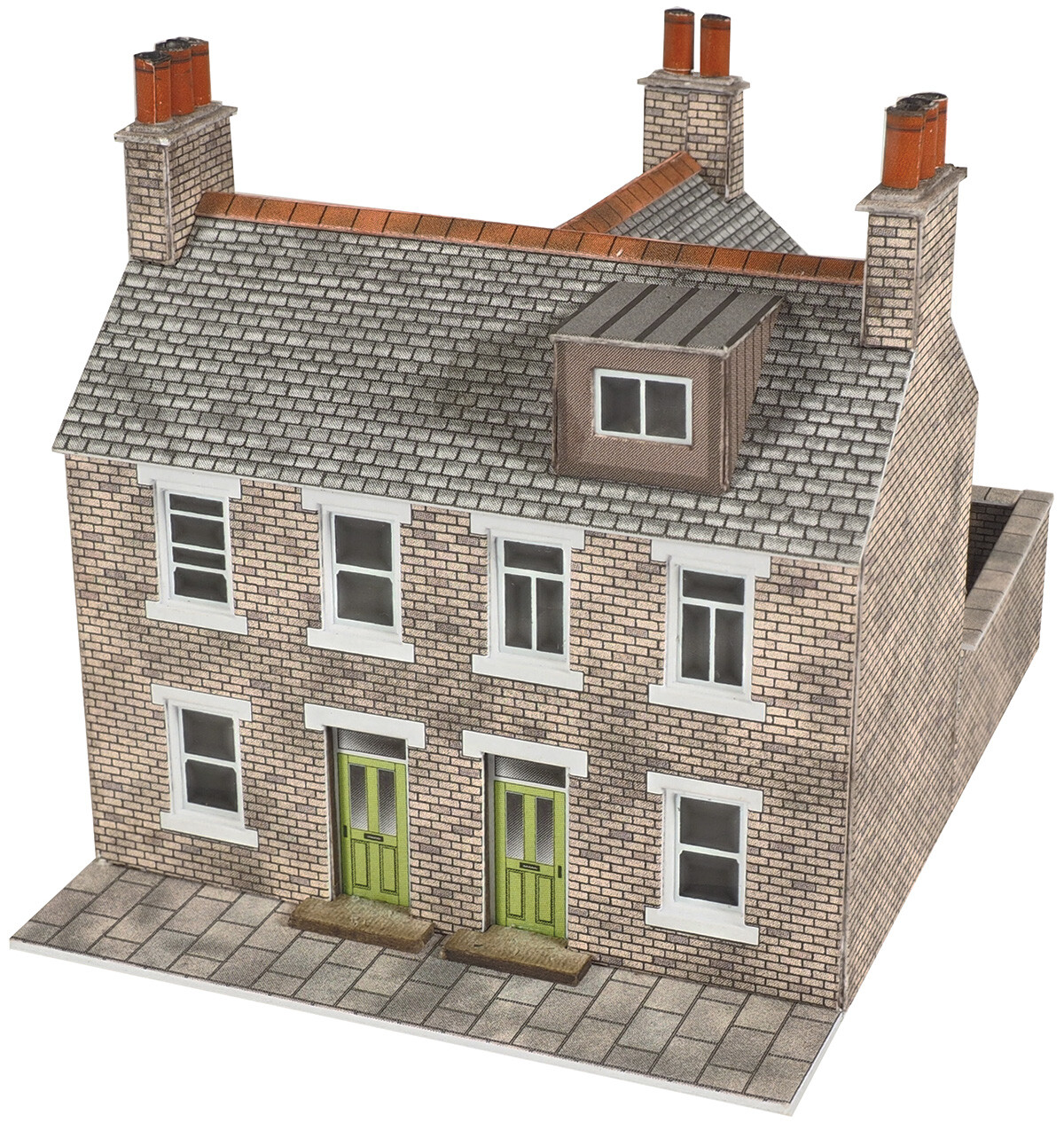 Metcalfe PN104 N Gauge Stone Terraced Houses Card Kit