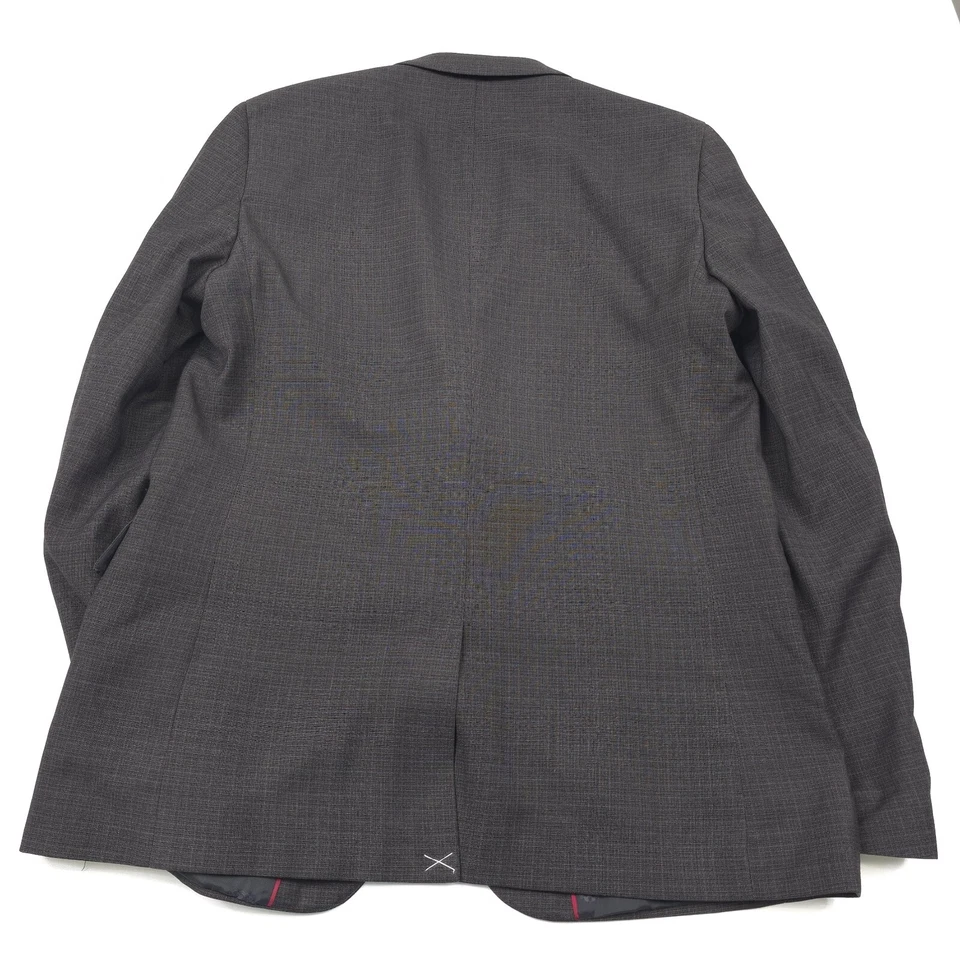 Blazer masculino Vince Camuto cinza azul grade slim fit terno elástico tamanho 40R - Imagem 4 de 4