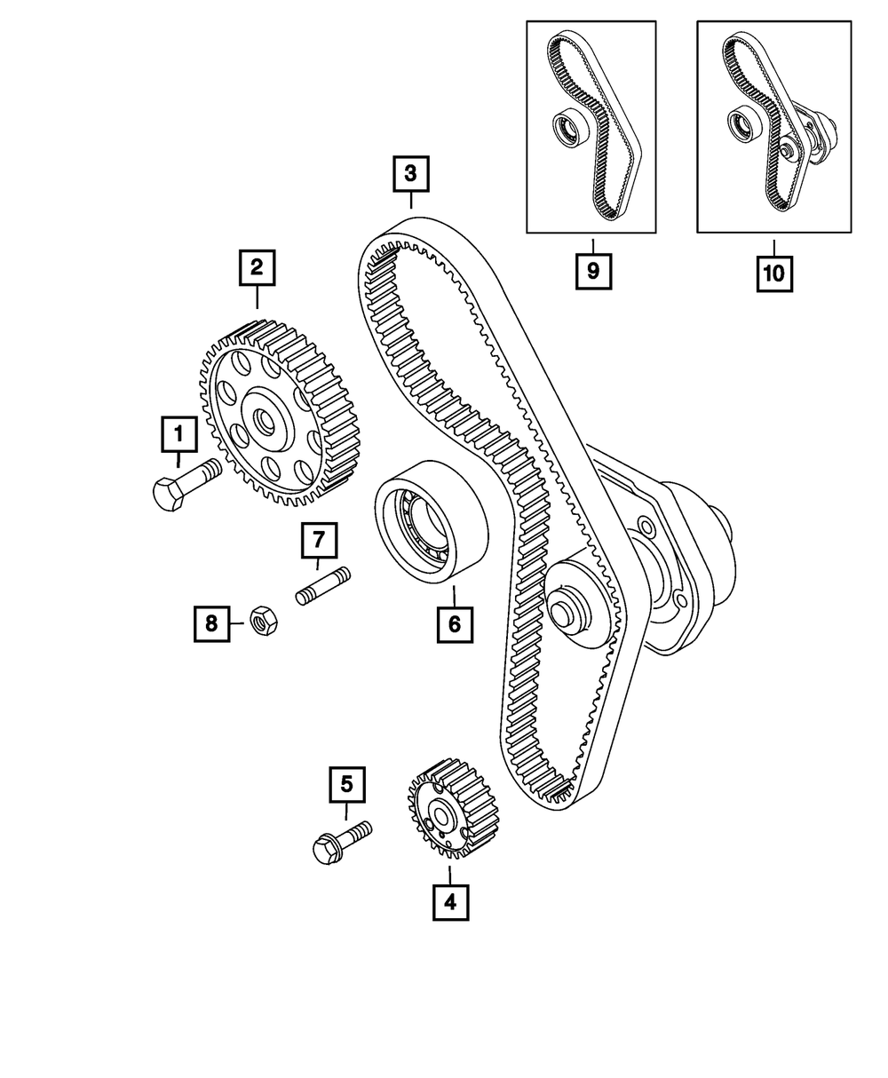 Genuine Mopar Timing Belt Kit 68466912AA