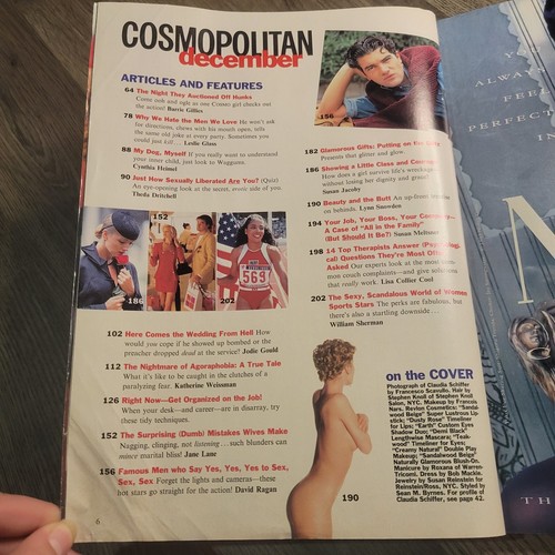 1993 COSMOPOLITAN Claudia Schiffer Anna Nicole Smith Michael Bergin Liam Neeson - Picture 8 of 11