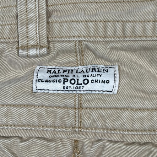 Polo Ralph Lauren Men’s Cargo Shorts Size 35 Flat Front Classic Outdoor Khaki - Imagen 10 de 14