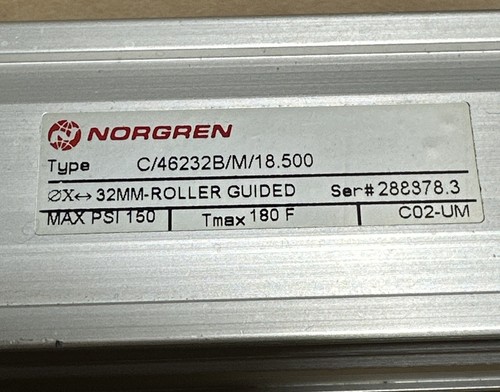NEW NO BOX - IMI Norgren C/46232B/M/18.500 32mm Roller Guided Rodless Cylinder - Picture 3 of 7