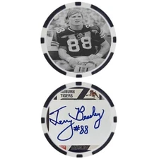 Terry Beasley Auburn College Football Hall of Fame Chip - SIGNED