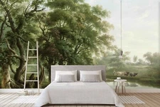 3D Oil Rural Landscape Wallpaper Wall Mural Removable Self-adhesive Sticker 463