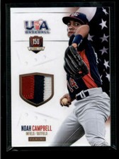 NOAH CAMPBELL 2014 PANINI USA BASEBALL BOX SET 3-CLR JERSEY PATCH #33/35 AH9117