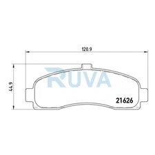Fits Nissan Micra 1992-2003 1.0 1.3 1.4 1.5 D Ruva Front Brake Pads Set