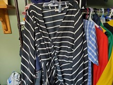Loft Plus Womens Dress. Striped Pattern With Tie Straps Womens Size 16