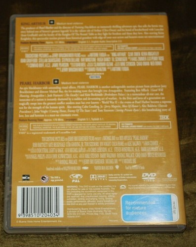 2- DVD Collection King Arthur & Pearl Harbour PO2040 - Picture 2 of 5