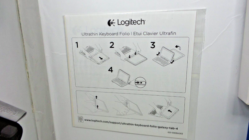 New Logitech Ultrathin Keyboard Folio for Samsung Galaxy Tab 4 10.1 (920-006386) - Picture 5 of 11