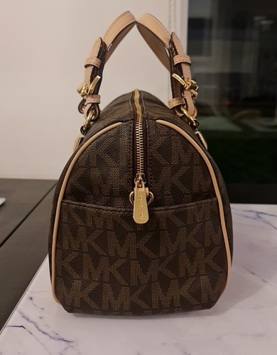 Michael Kors Tasche Grayson Barrel Handtasche Damen Braun Crossbody - Bild 5 von 17