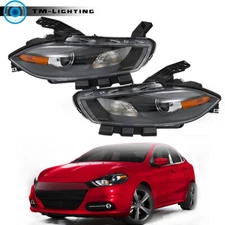 For Dodge Dart 2013 2014 2015 2016 Right&Left Side Headlights Halogen Headlamps