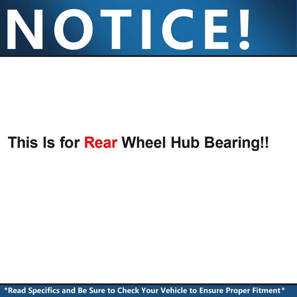 Conjunto de buje y cojinete de rueda trasera tracción delantera para Ford Edge Lincoln MKX 2007 2008 Foto 2 de 4