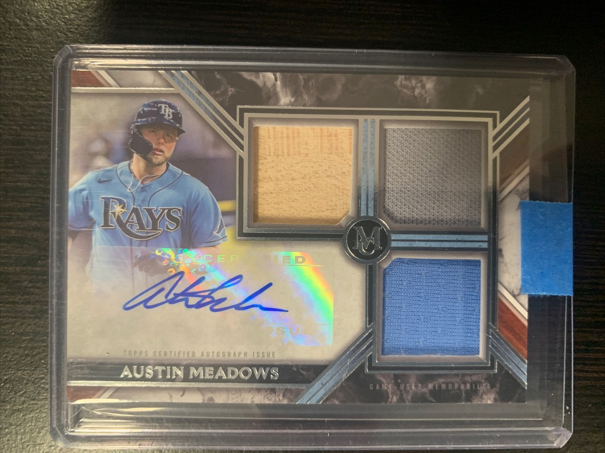 2022 Topps museum collection オースティン・バーンズ 2022 Topps Museum Collection Auto Game Used Bat Jersey