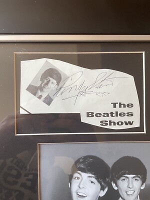 The Beatles Signed All 4 Lennon/McCartney/Harrison/Starr+ Framed