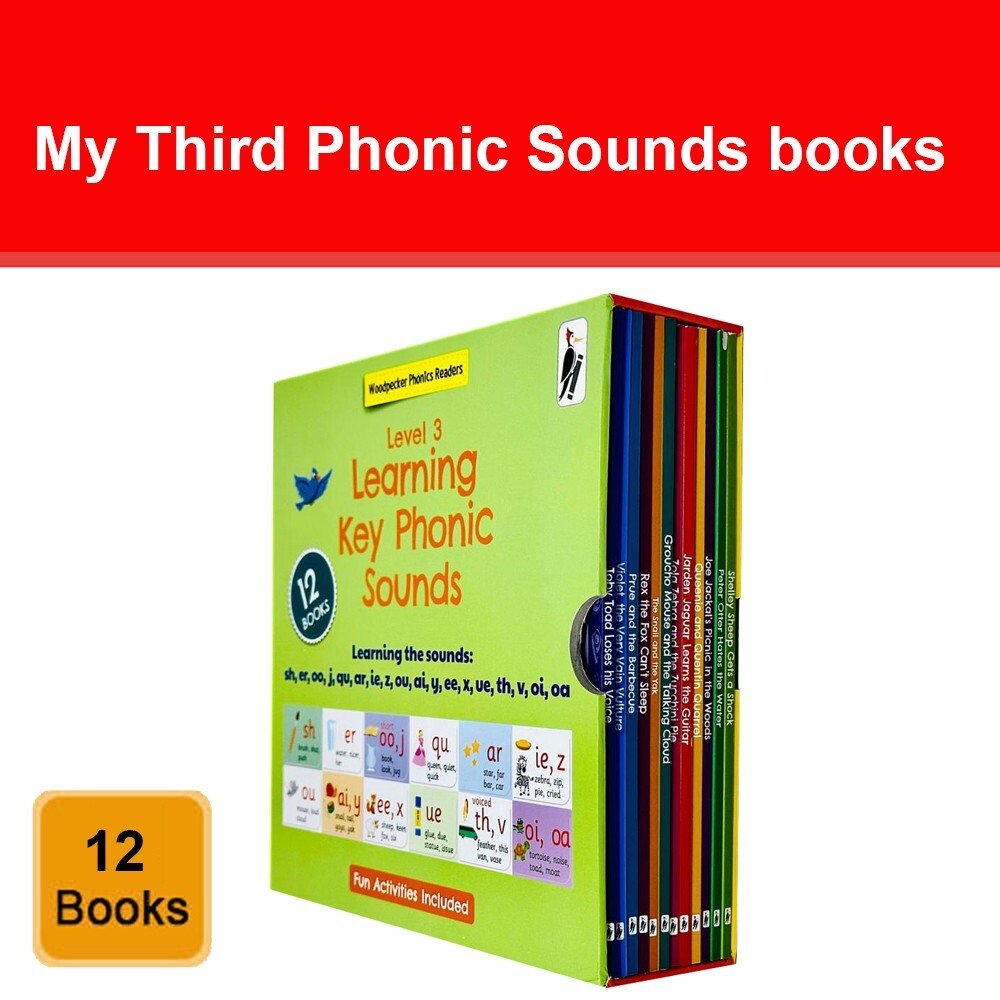 My Third Phonic Sounds 12 Books Collection Box Set with Included Fun Activities