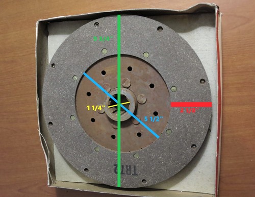 1927 1929 1930 1932 Studebaker Graham Ford Auburn Reo Vintage Clutch Disc 9 3/4" - Picture 12 of 12
