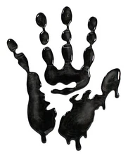 Tank Pad 3D Gel Motorcycle Sticker - Handprint Scratch Protection : X-Ray Hand