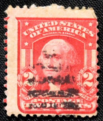 US Stamps Scott #319 ~ 1903 2c Washington, carmine, RL09 | eBay