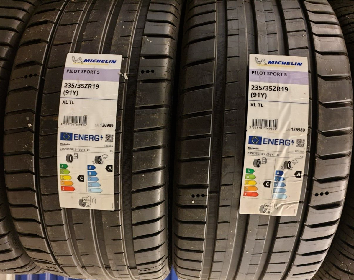 2X NEW MICHELIN PILOT SPORT 5 235/35/19 235 35 ZR19 XL 91Y